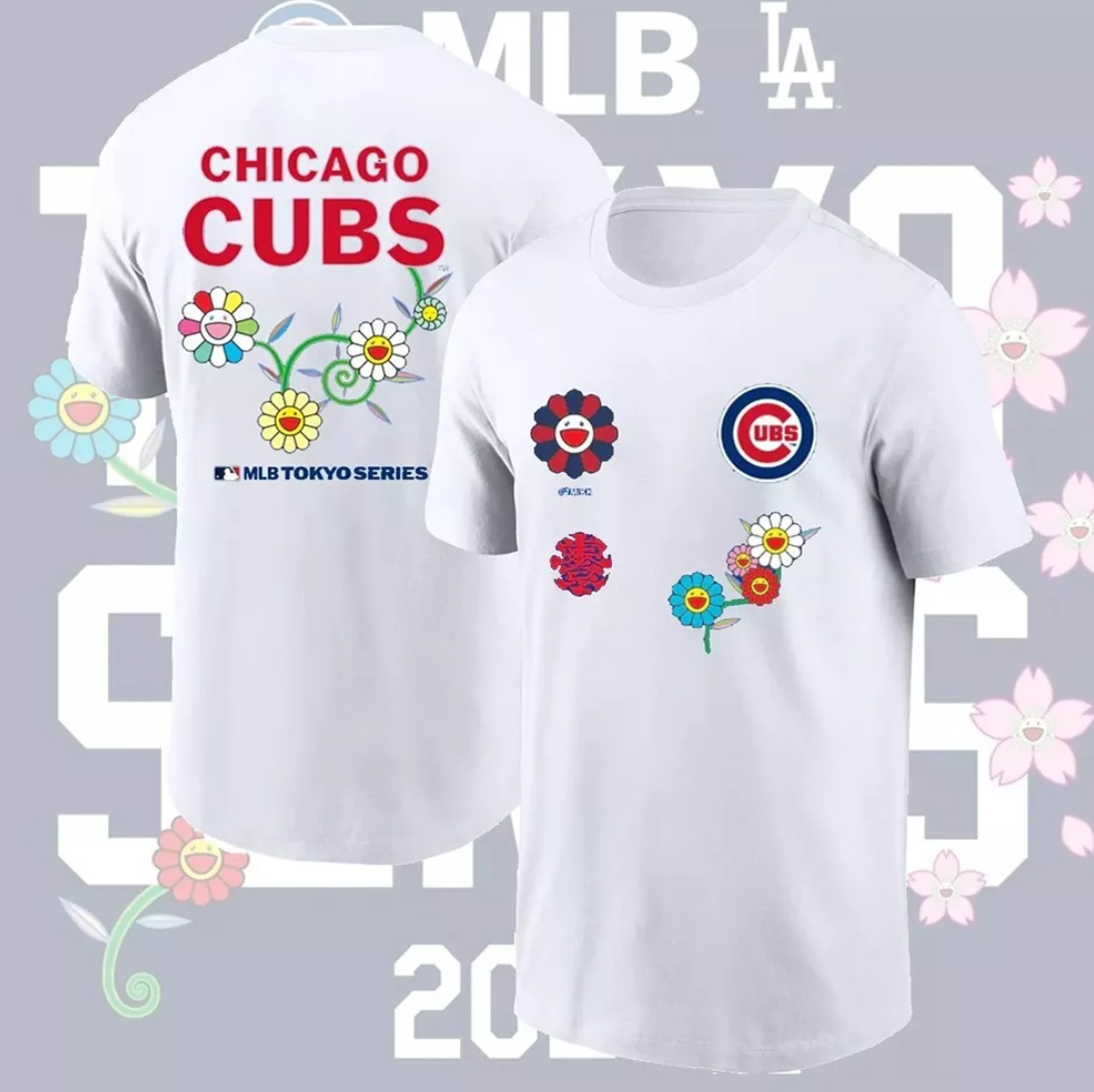 Men Chicago Cubs blank white 2025 MLB T shirts style 4->mlb t-shirts->Sports Accessory